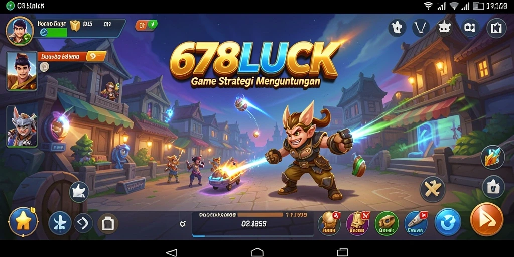 Tangkapan layar gameplay 678LUCK yang menampilkan peperangan di kerajaan.
