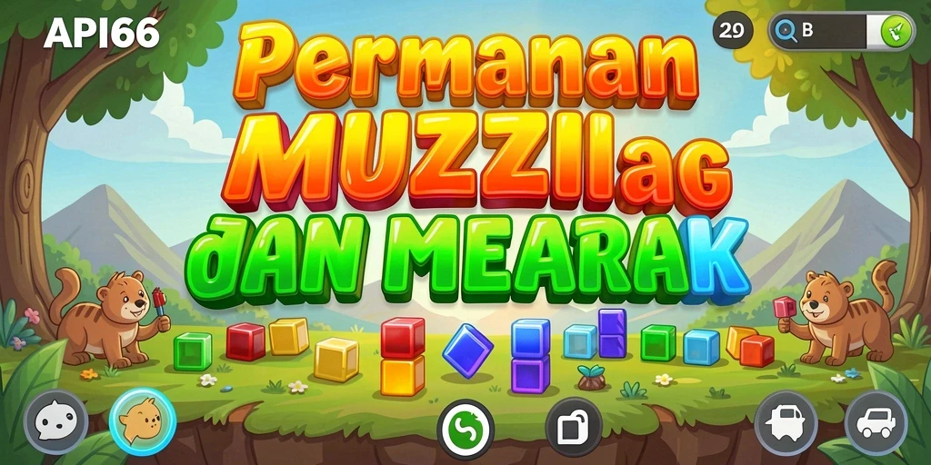 Tampilan gameplay seru dan menantang di API66 saat memecahkan teka-teki.