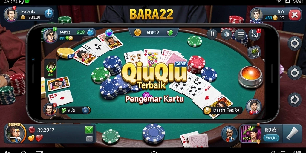 Screenshot gameplay QiuQiu BARA22 yang mendebarkan.