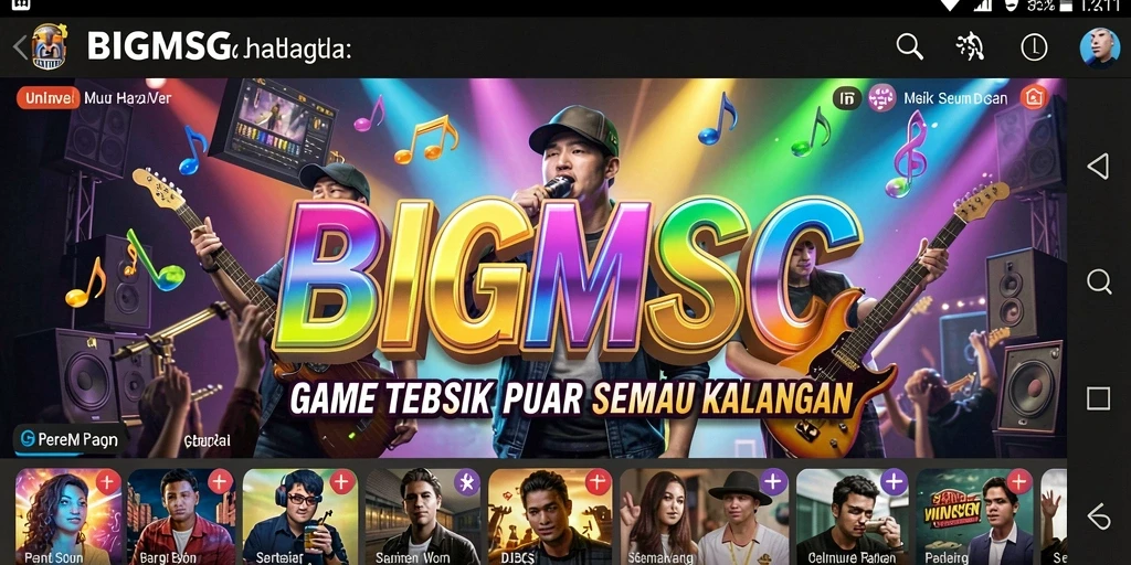 Tampilan gameplay yang seru dan mendalam dari BIGMSG.
