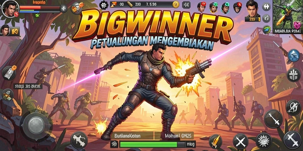Tampilan seru gameplay petualangan di BIGWINNER.
