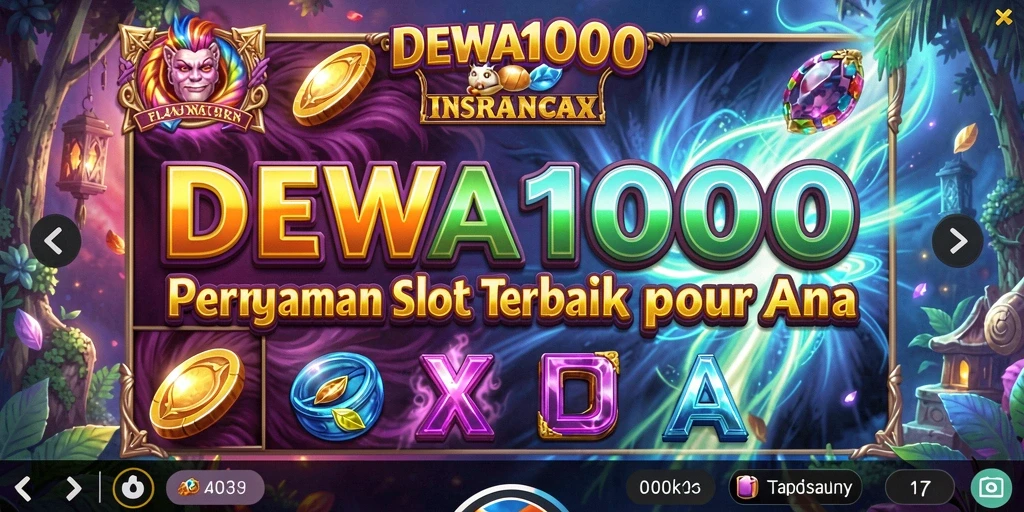 Gameplay seru DEWA1000 dengan berbagai tema slot yang menarik.