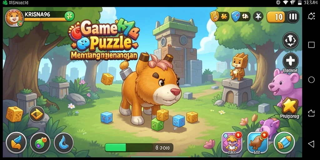 Tampilan gameplay KRISNA96 yang seru dan penuh tantangan.