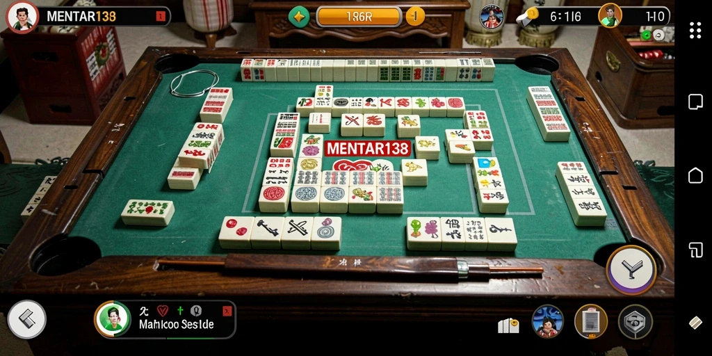 Tampilan gameplay MENTARI138 dengan berbagai ubin Mahjong yang menantang.