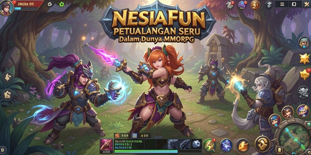 Menampilkan gameplay seru dalam dunia MMORPG NESIAFUN.