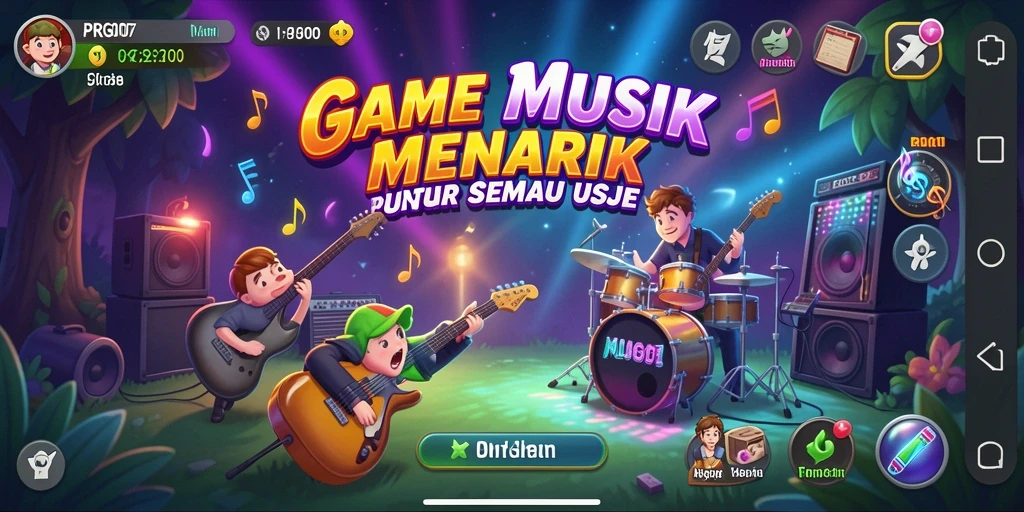 Screenshot utama PRG007 menampilkan gameplay yang dinamis dan interaktif.