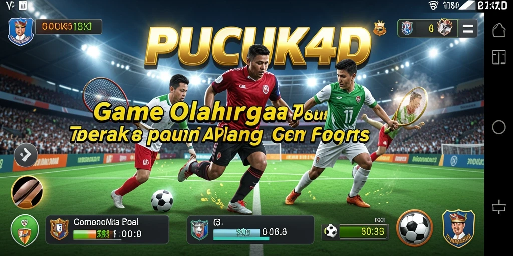 Tangkapan layar gameplay PUCUK4D dengan aksi olahraga yang seru.