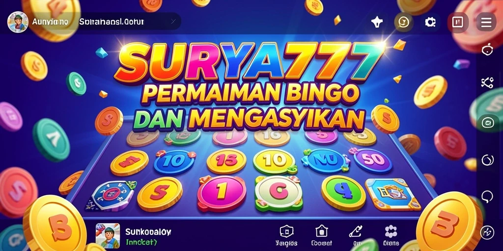 Tampilan gameplay seru dalam game Bingo SURYA777.