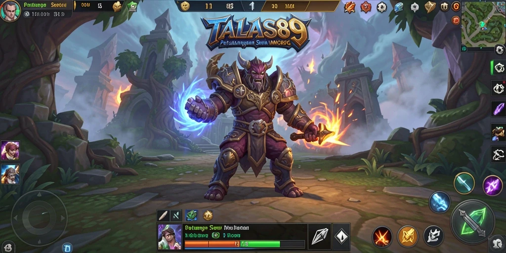 Tampilan gameplay epik di dunia <strong>TALAS89</strong> yang menawan.