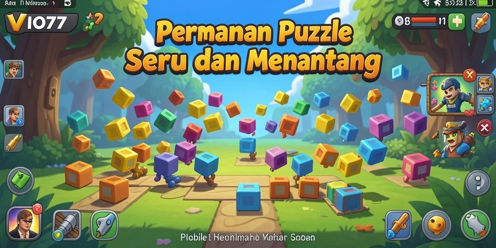 Tampilan gameplay VIO77 yang menarik dan menantang puzzle.